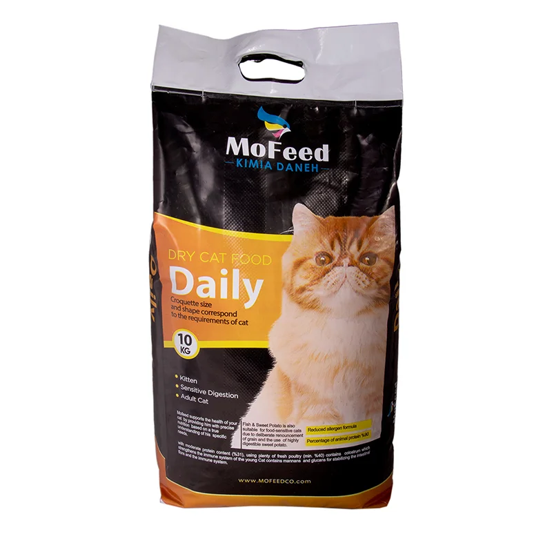 غذای خشک گربه روزانه مفید وزن 1 کیلوگرم در زیپ کیپ