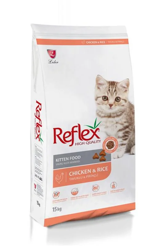 غذای خشک بچه گربه رفلکس Reflex پانزده کیلوگرم