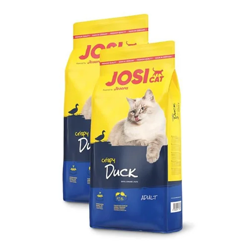 غذای خشک گربه جوسرا با طعم اردک JosiCat Crispy Duck وزن 1 کیلوگرم زیپ کیپ