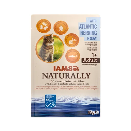 پوچ یامز طعم ماهی تن IAMS Naturally Adult Cat Pouch