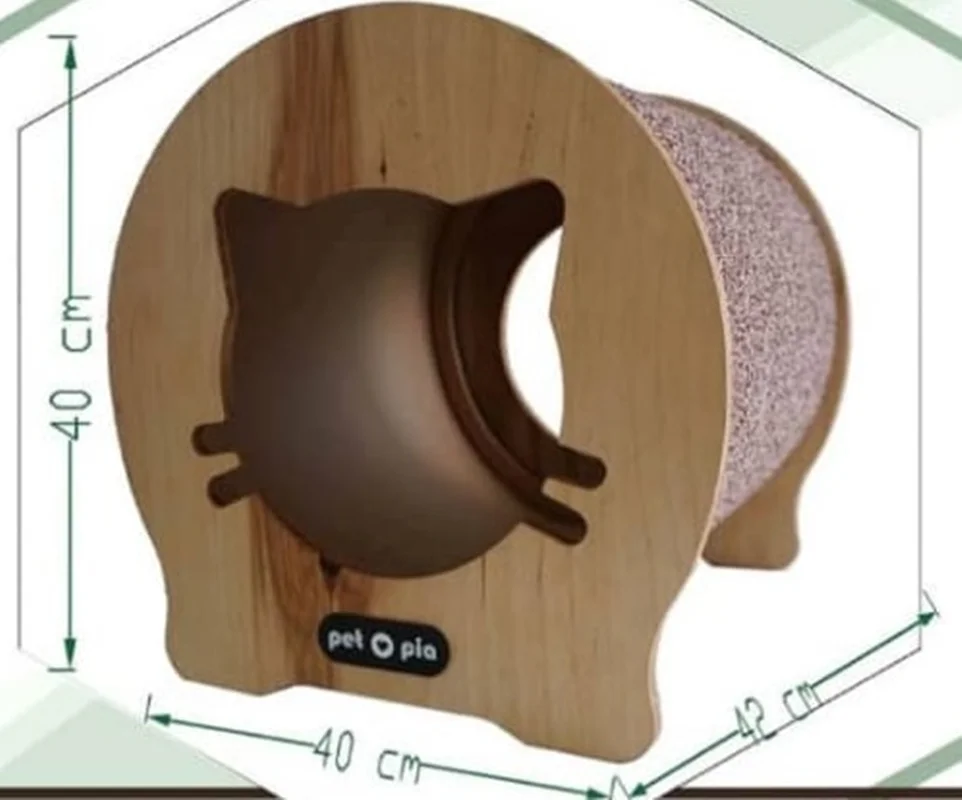 لانه چوبی گربه مدل PONCH
