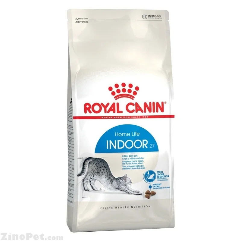غذای خشک گربه رویال کنین ایندور Royal canin Indoor Home Life وزن 2 کیلوگرم