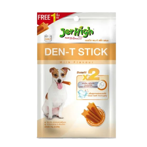 تشویقی سگ دنتال Jerhigh باطعم شیری 70 گرم