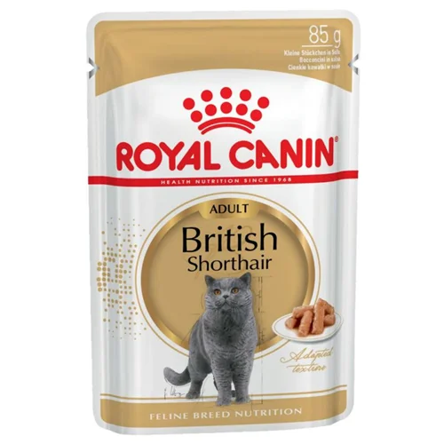 غذای پوچ گربه بریتیش ادالت رویال کنین (Royal Canin British Shorthair Adult) 85 گرمی