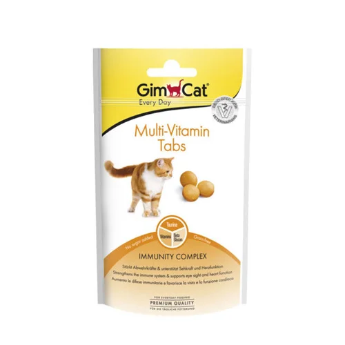 قرص مولتی ویتامین گربه جیم کت مدل Multi-Vitamin Tabs طعم شیر