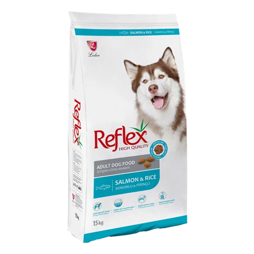 غذای خشک سگ رفلکس با طعم سالمون و برنج Reflex Adult Salmon & Rice وزن 15 کیلوگرم
