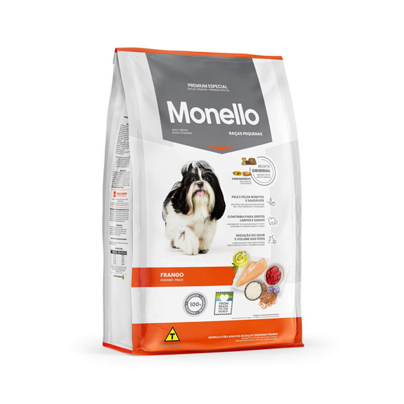 غذای خشک سگ نژاد کوچک با طعم گوشت و برنج مونلو Monello Small Breed وزن 15 کیلوگرم