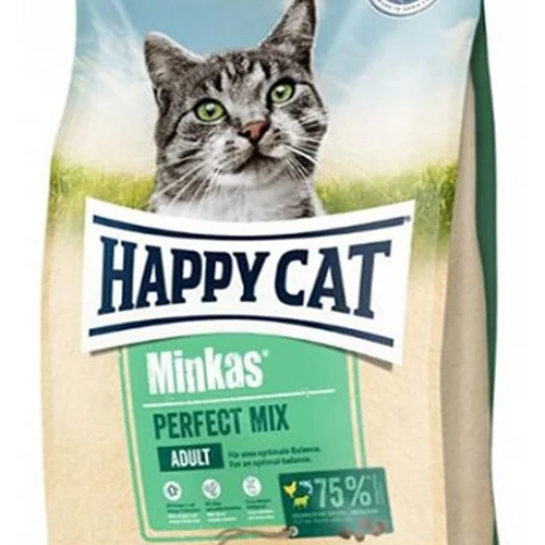 غذای خشک گربه بالغ هپی کت مینکاس میکس Happy Cat ده کیلوگرم