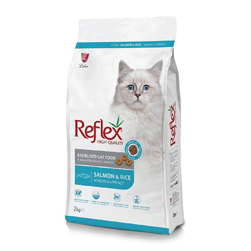 غذای خشک گربه رفلکس Reflex Sterilised With Salmon وزن 15 کیلوگرم (1 کیلوگرم هدیه)