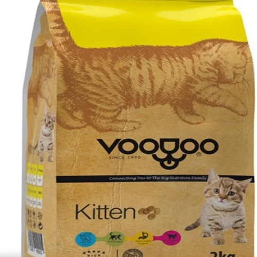 غذای خشک بچه گربه (کیتن) وودو 2 کیلوگرم