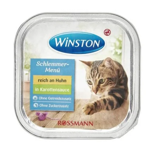 ووم گربه وینستون طعم مرغ و هویج 100winstonگرمی