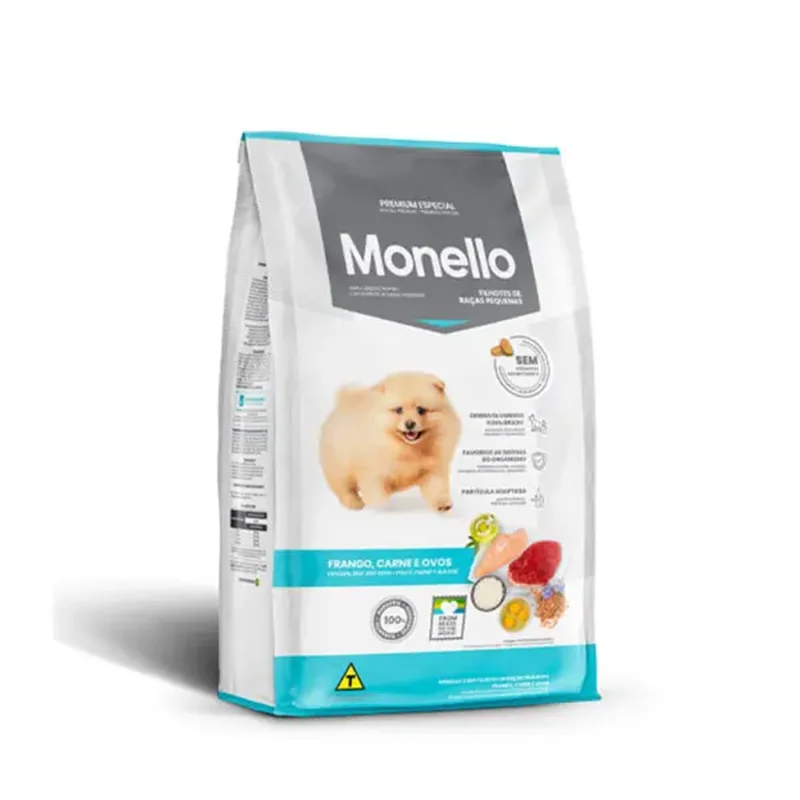 غذای خشک توله سگ مونلو مناسب نژاد کوچک Monello MINI Puppy وزن 15 کیلوگرم
