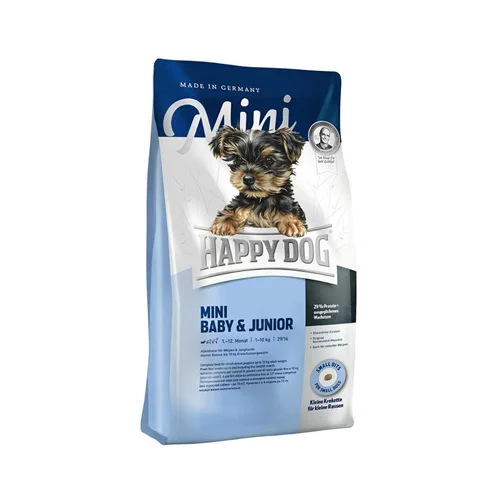 غذای خشک سگ جوان و توله سگ هپی داگ مدل Mini Baby & Joniur وزن 1 کیلوگرم