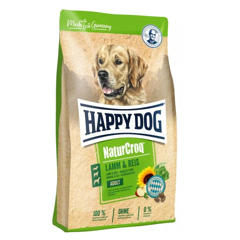 غذای سگ هپی داگ مدل نیچر کراک طعم گوشت و برنج 15 کیلوگرم
