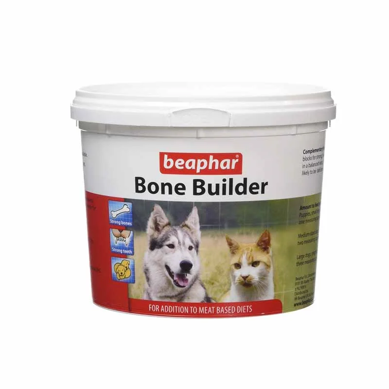 ودر مکمل غذایی استخوان و دندان سگ و گربه بیفار Beaphar Bone Builder وزن 500 گرم