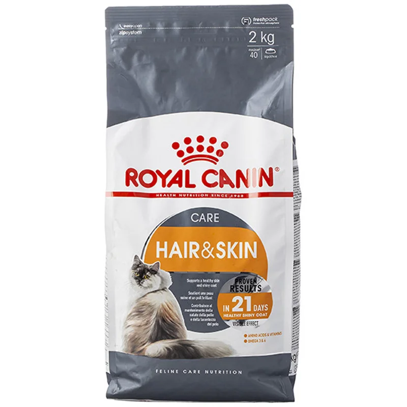 غذای خشک پوست و مو هیر اند اسکین رویال کنین Royal Canin دو کیلوگرم