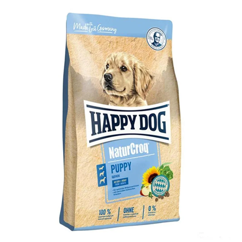 غذای خشک توله سگ هپی داگ مدل Puppy NatureCroq وزن 15 کیلوگرم