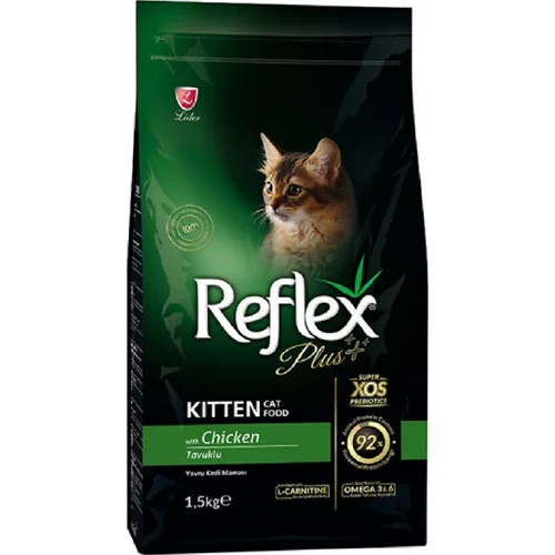 غذای خشک بچه گربه رفلکس پلاس Reflex Plus Chicken Kitten وزن 15 کیلوگرم